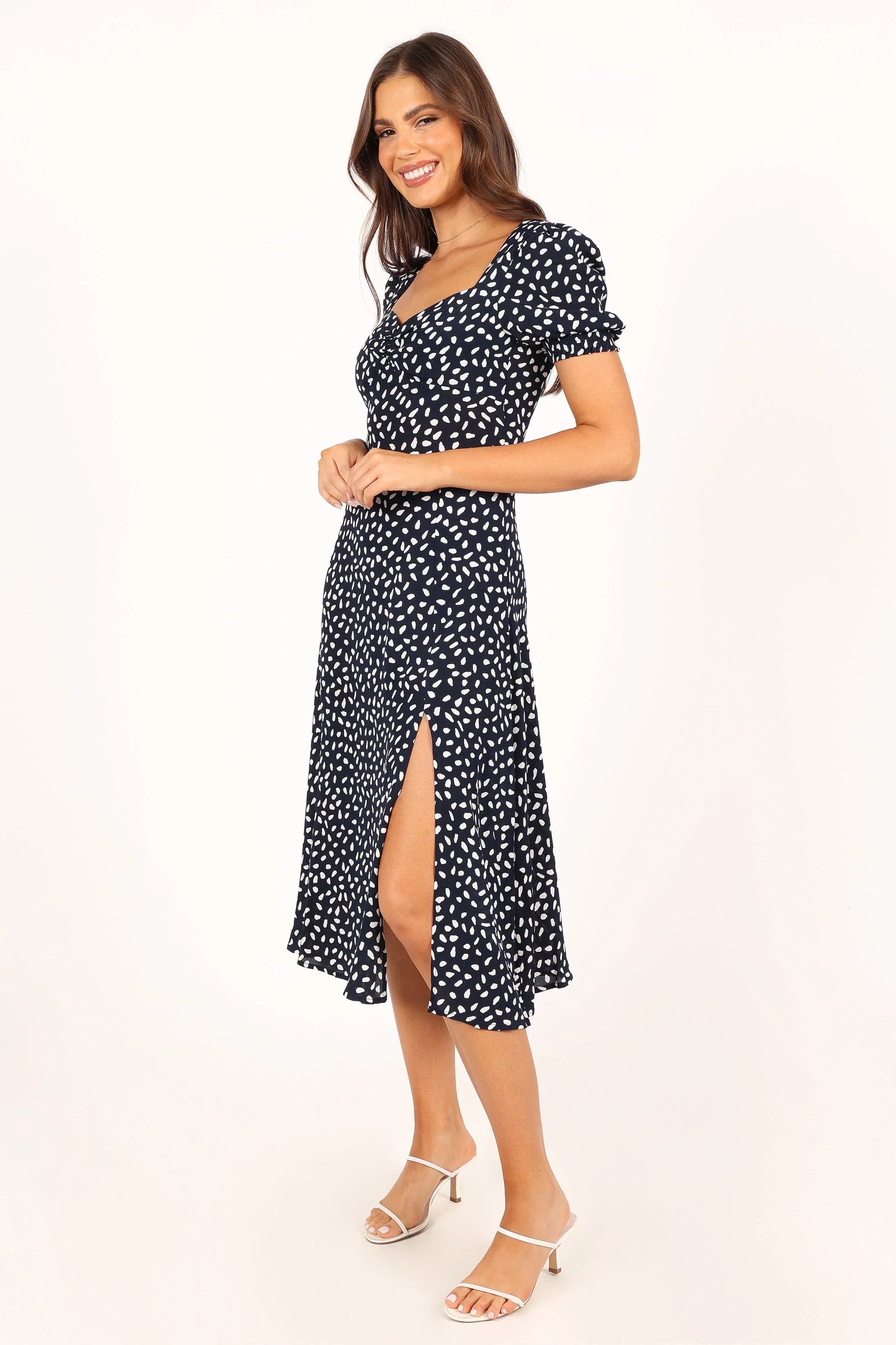 Franklin Dress Navy Print