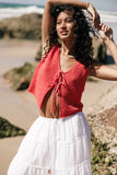 Kendall Knit Top Red