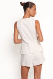 Kristy Denim Vest White