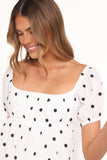 Mona Mini Dress Black Polka