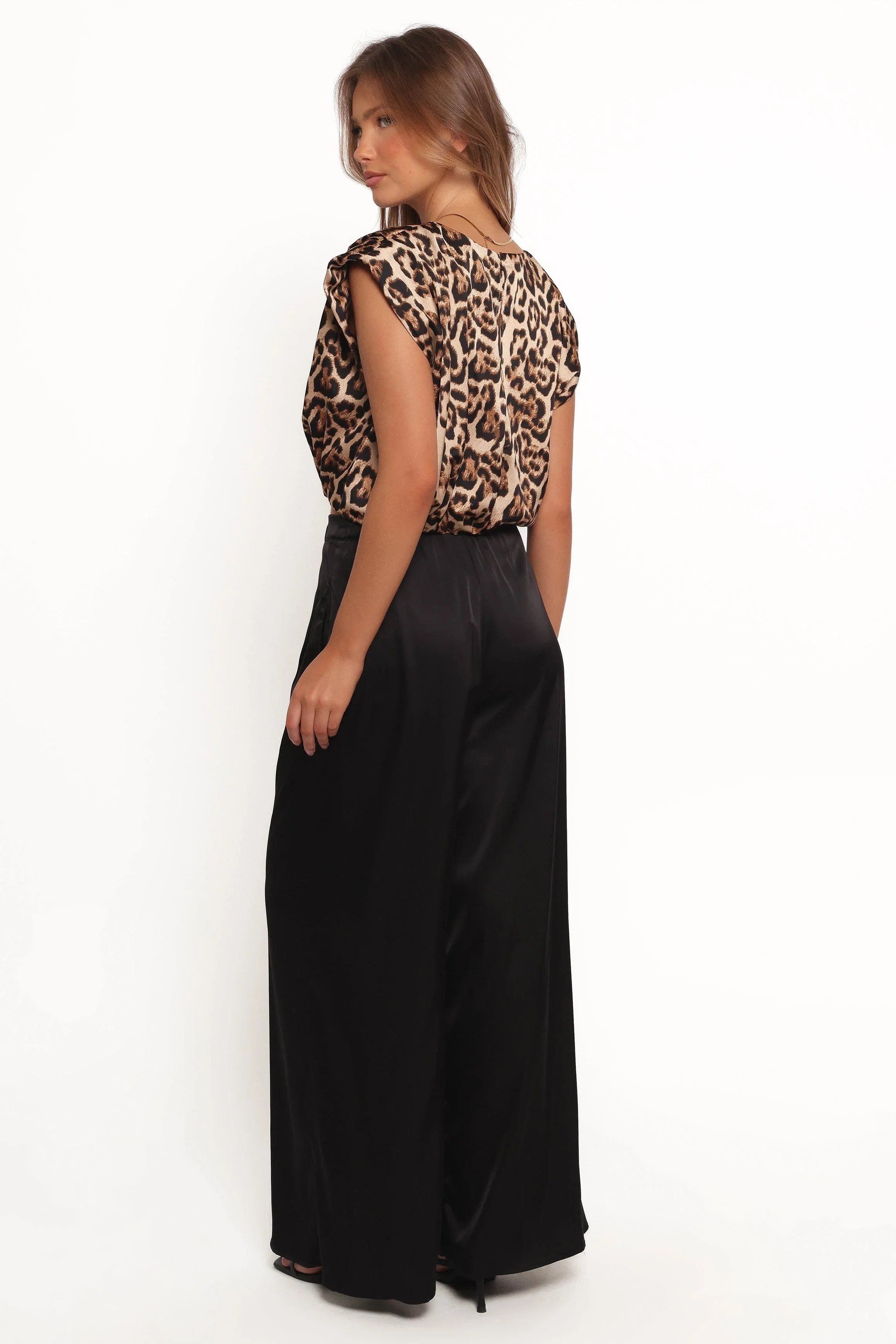 Harlow Two Piece Set Tan Black