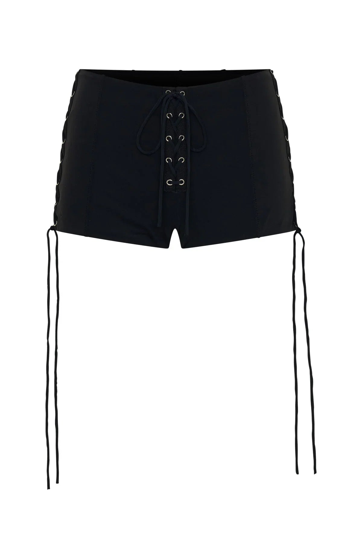 Grunge Mini Shorts Black