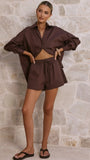 Rebekah Shorts Chocolate