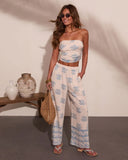 Paradise Poise Floral Print Strapless Crop Top