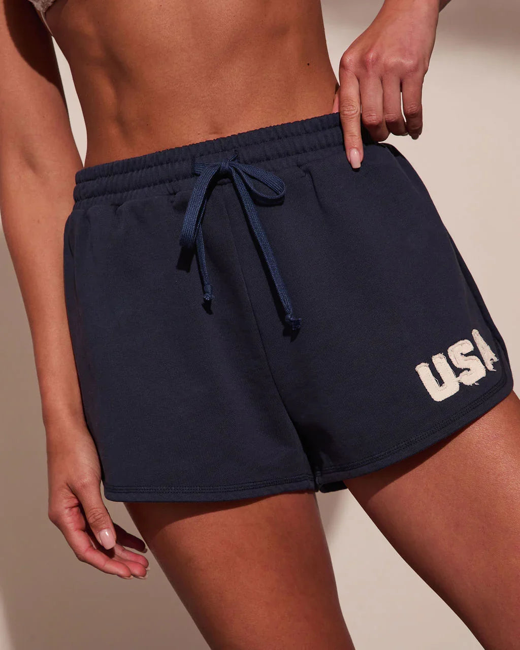 American Belle USA Embroidered Sweat Shorts
