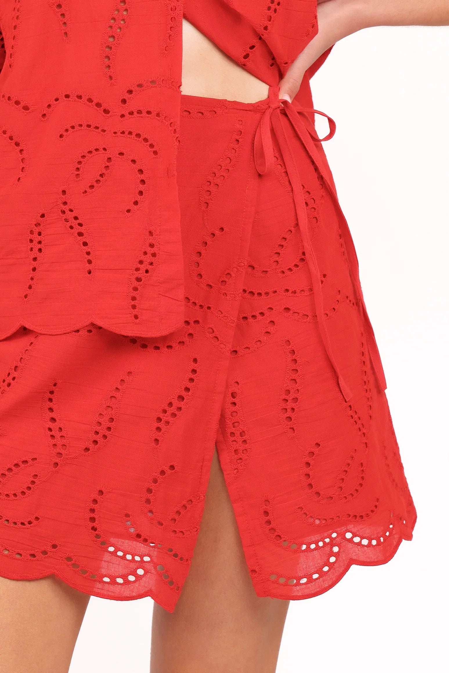 Gallie Skirt Set Red
