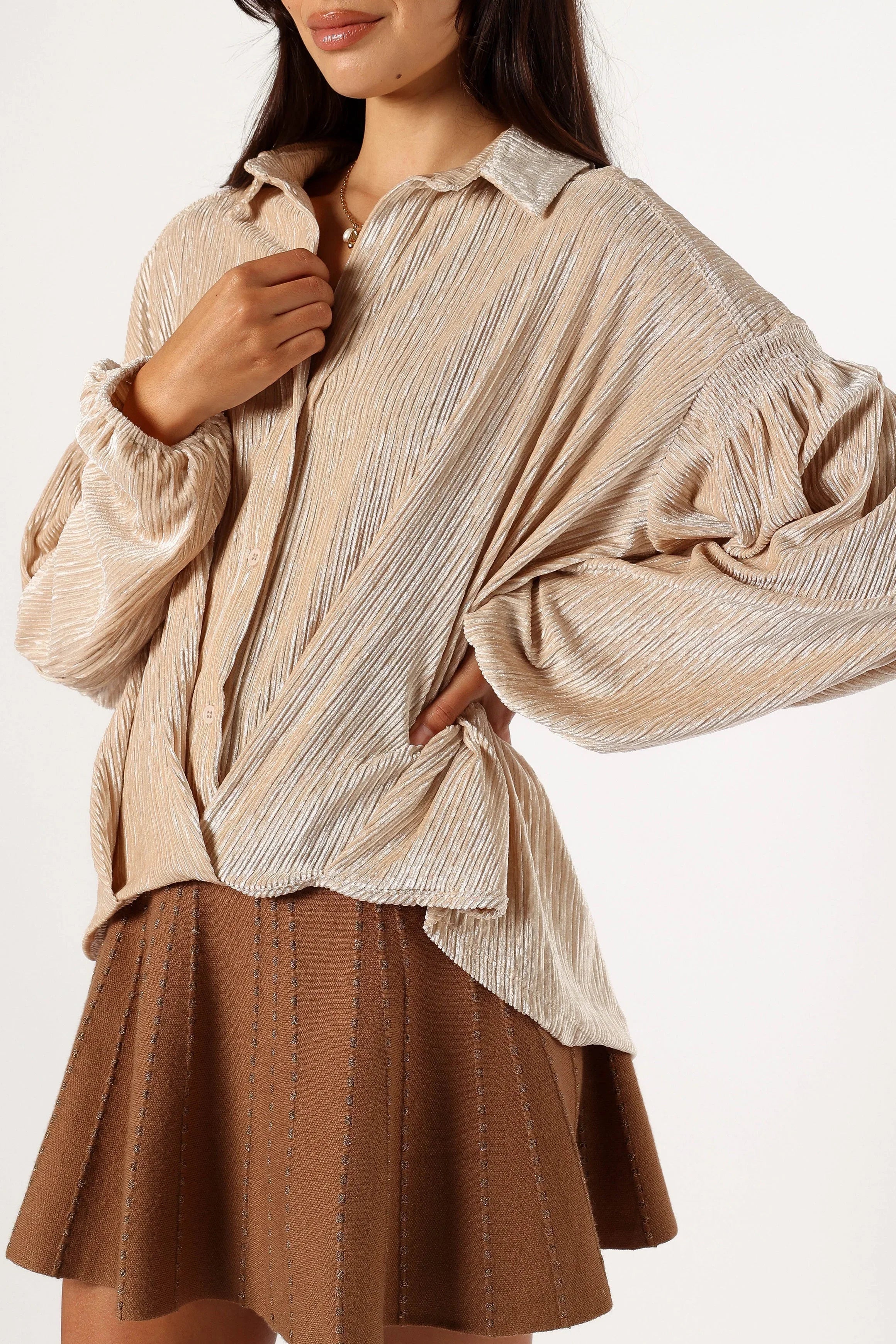 Cadence Long Sleeve Top Cream