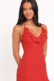 Judy Maxi Dress Red Polka Dot