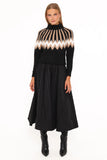 Donner Fairisle Mockneck Sweater Black