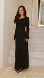 Soulina Knit Maxi Dress Black