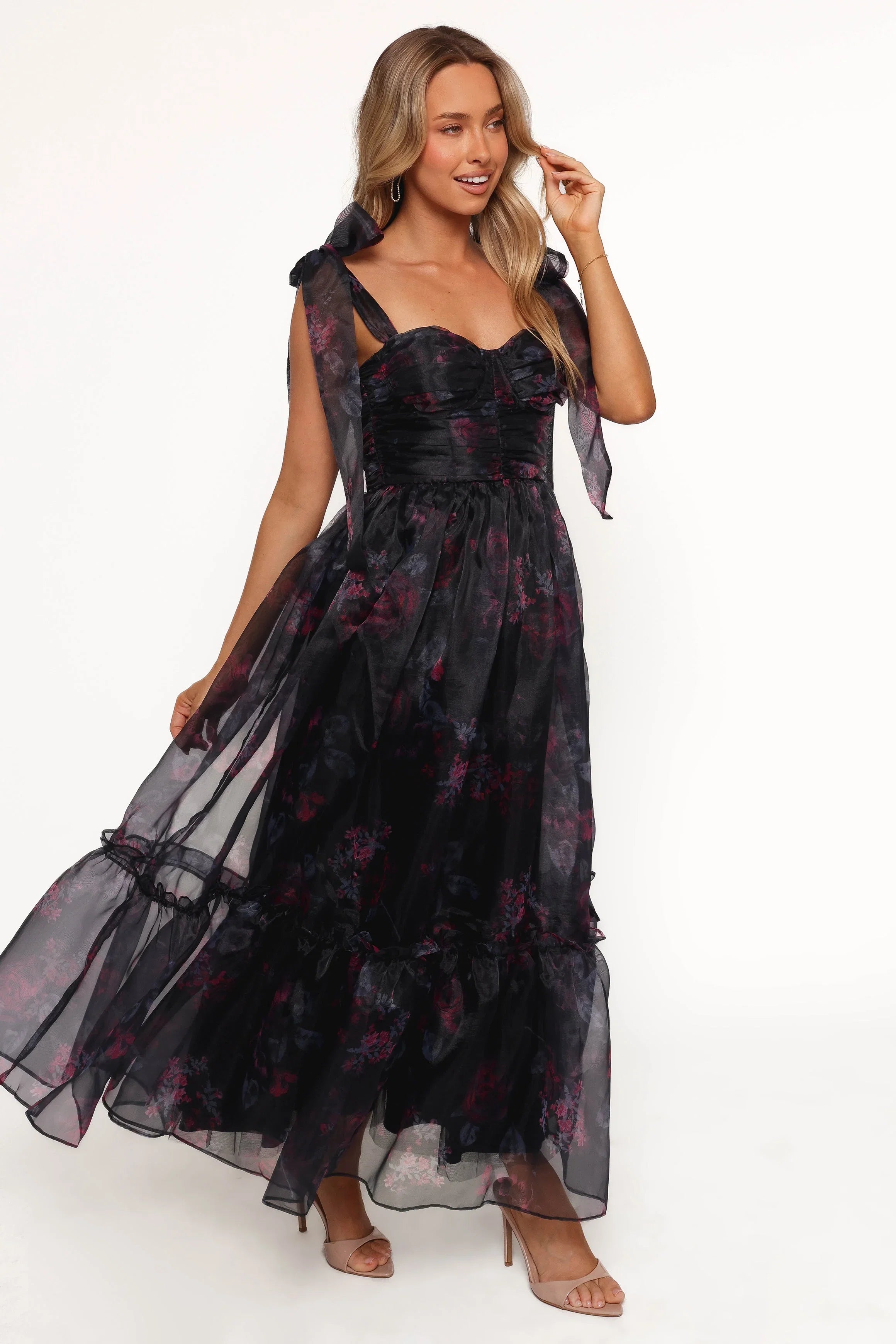 Floret Midi Dress Dark Floral