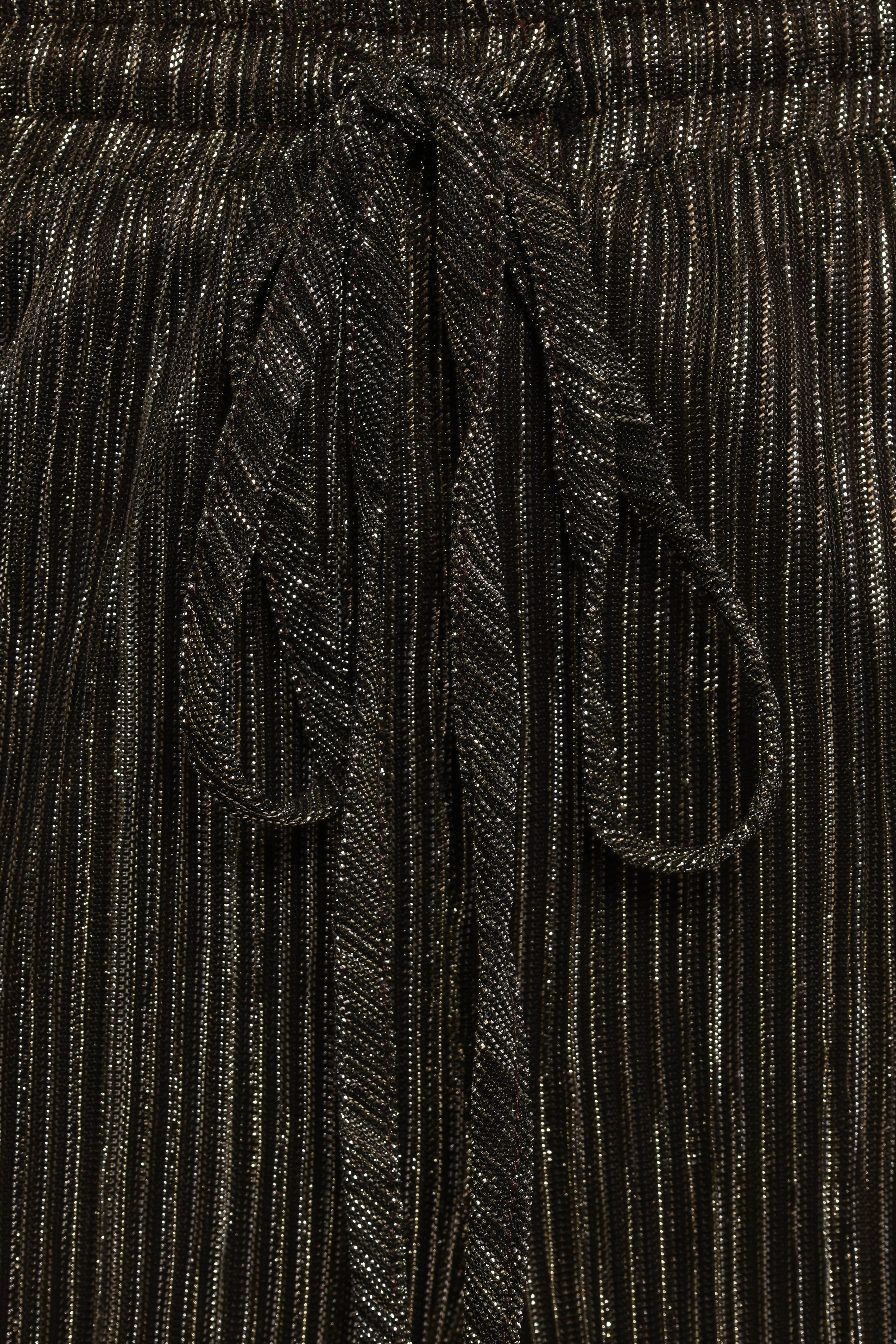 Nila Sheer Pant Black Gold