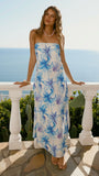 Dannah Maxi Dress Ocean Bloom