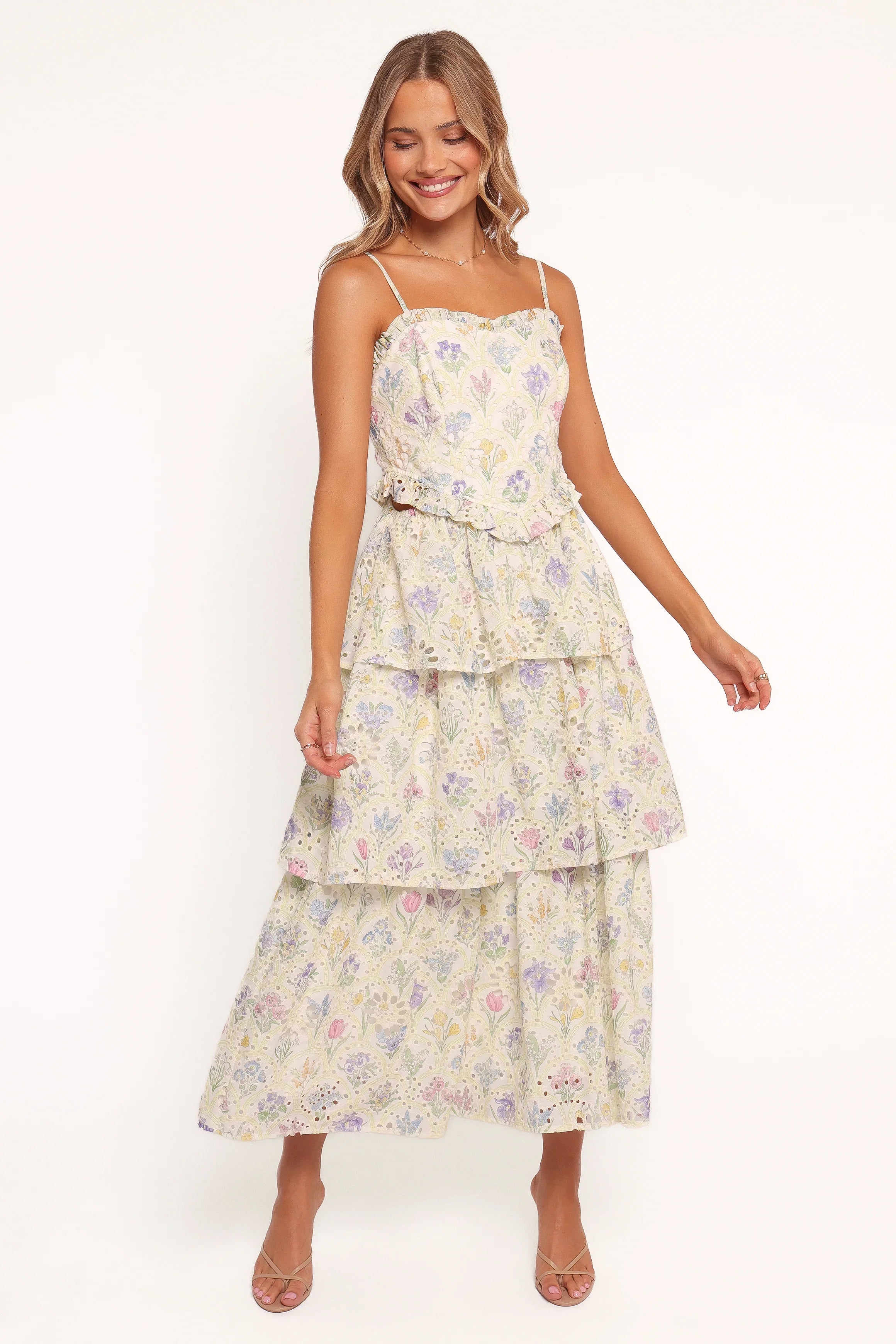 Iveta Midi Dress Multi Floral