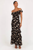 Irelynn Maxi Dress Black Floral