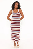 Barnes Midi Dress Multi Stripe