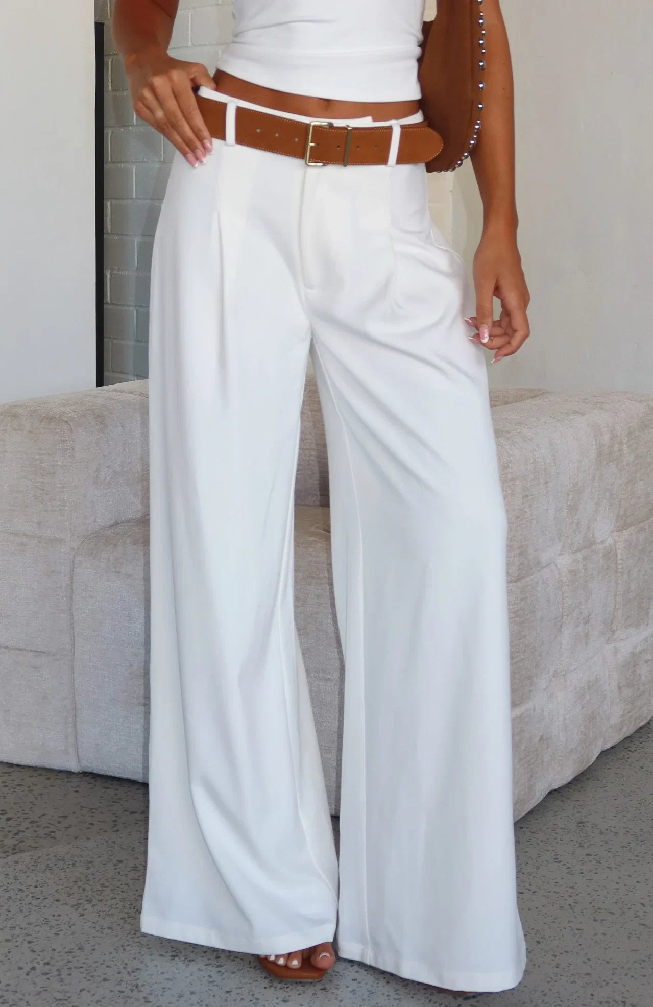 Its Now Or Never Pants White