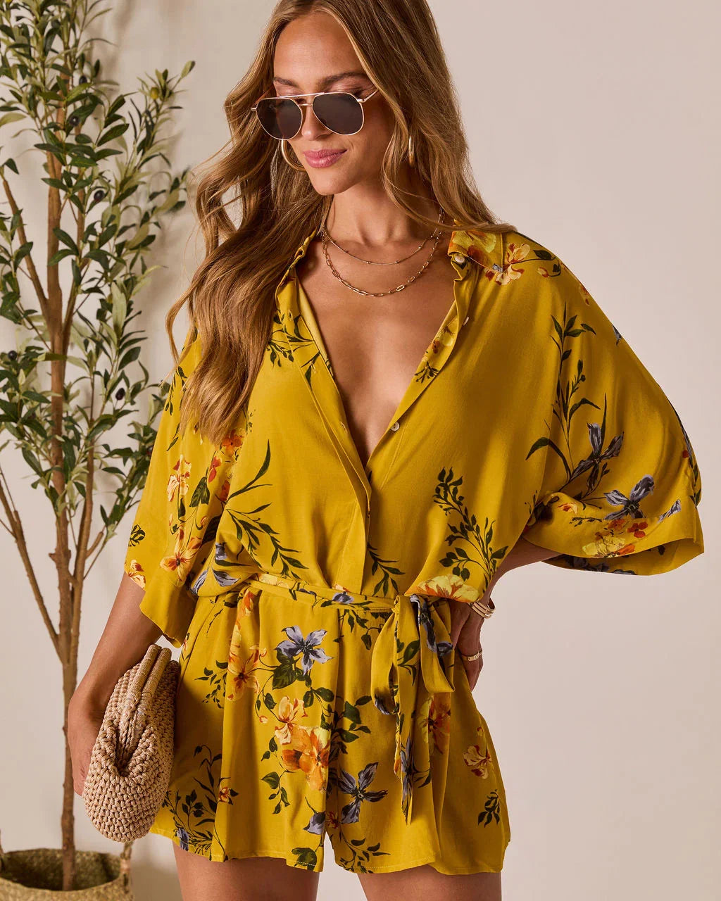 Nakita Waist Tie Romper