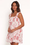 Elena Mini Dress Red Lobster