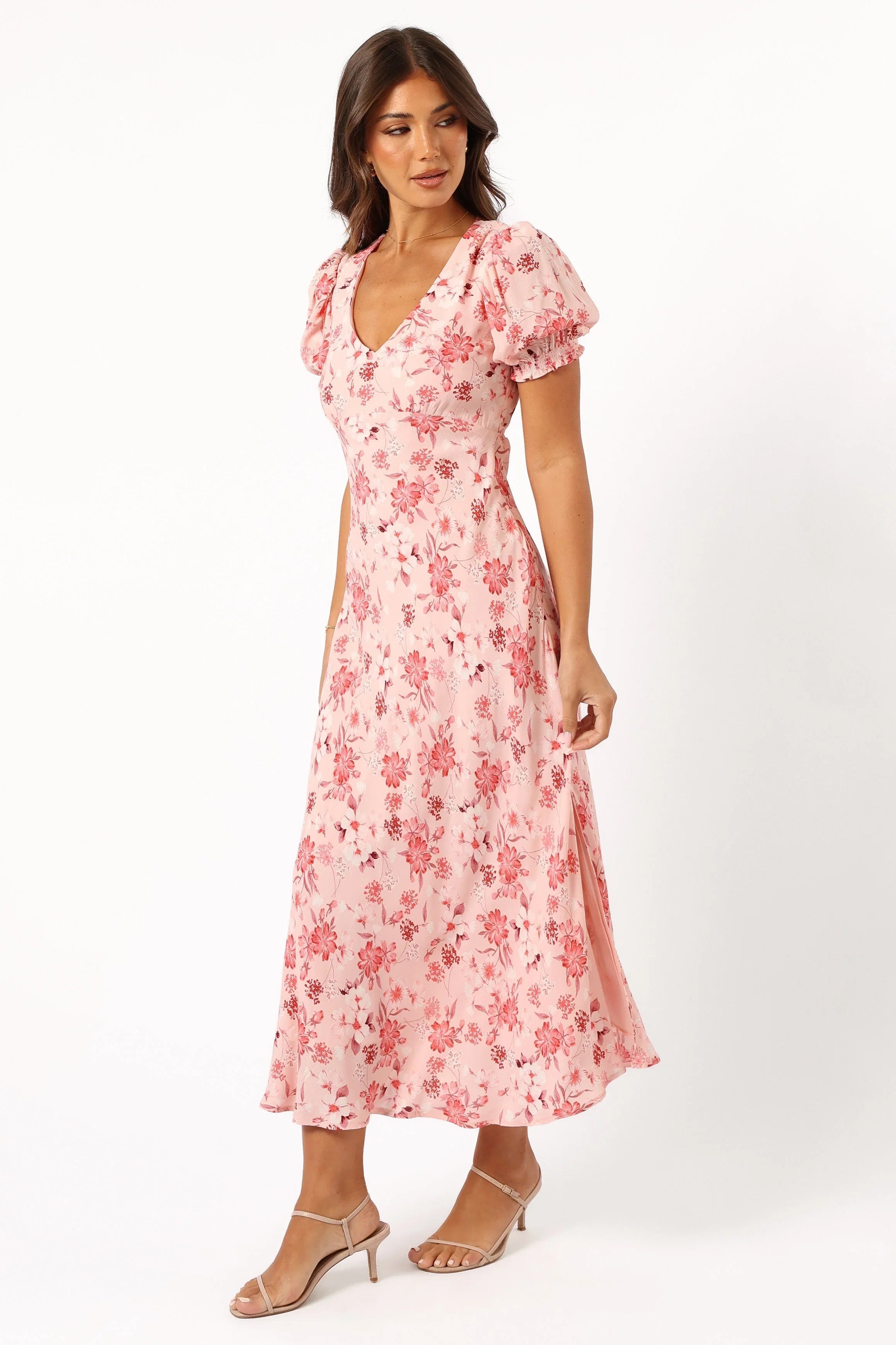 Sandra Midi Dress Blushed Garden