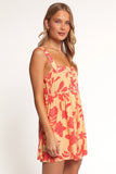 Nani Romper Red Yellow Paisley Floral