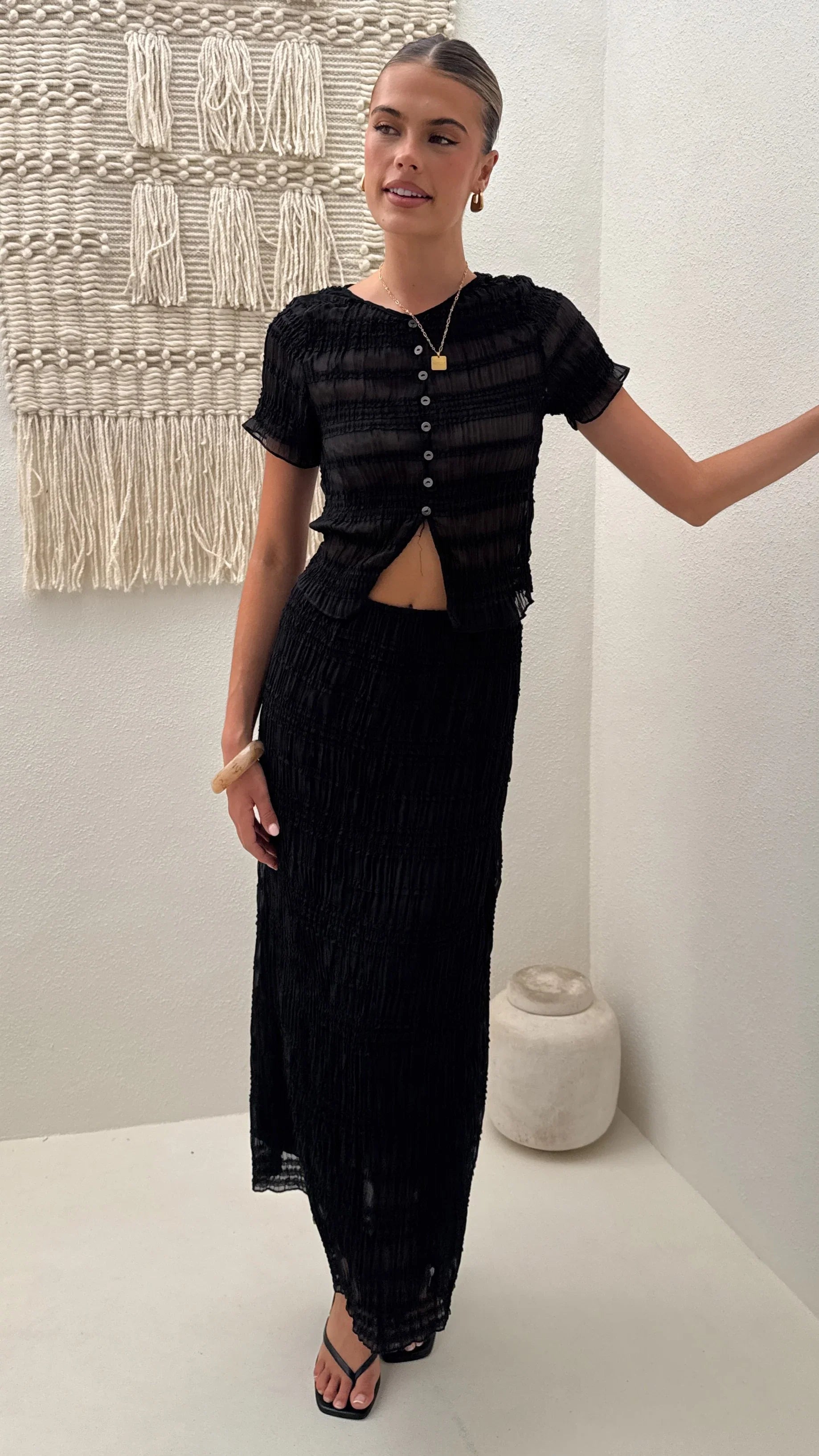 Maisie Maxi Skirt Black
