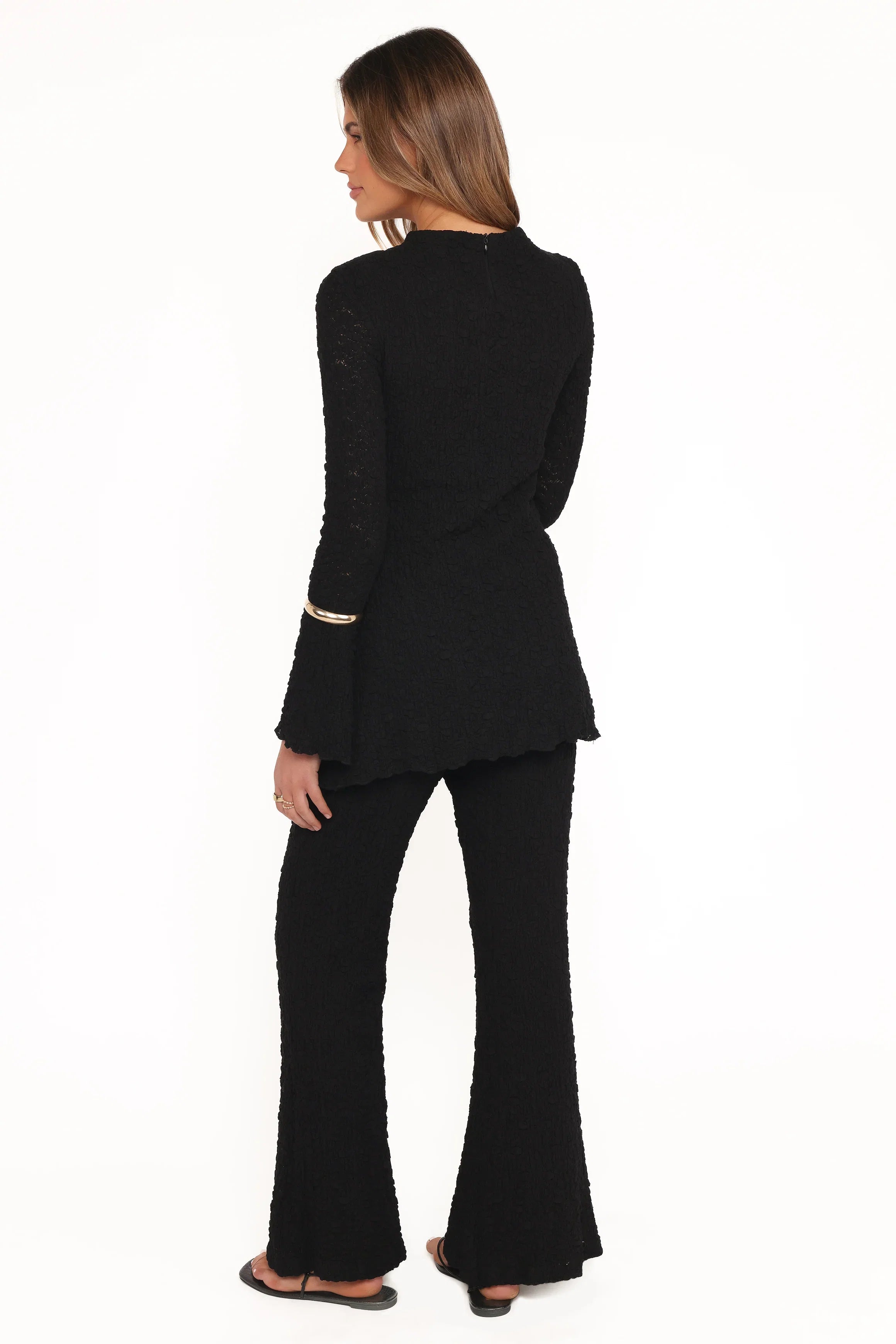 Gracie Lace Pant Set Black