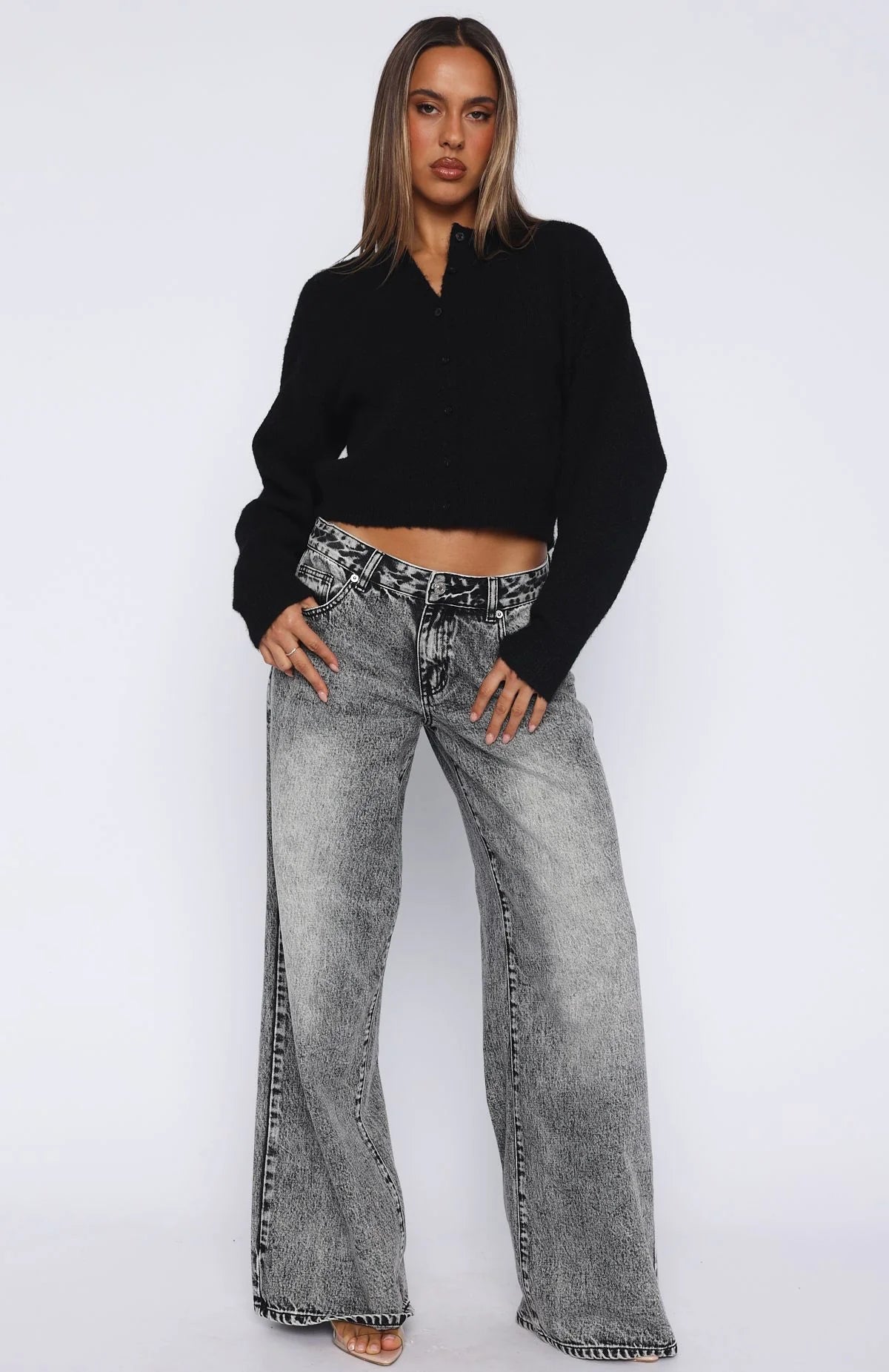 Warm Whispers Knit Cardigan Black