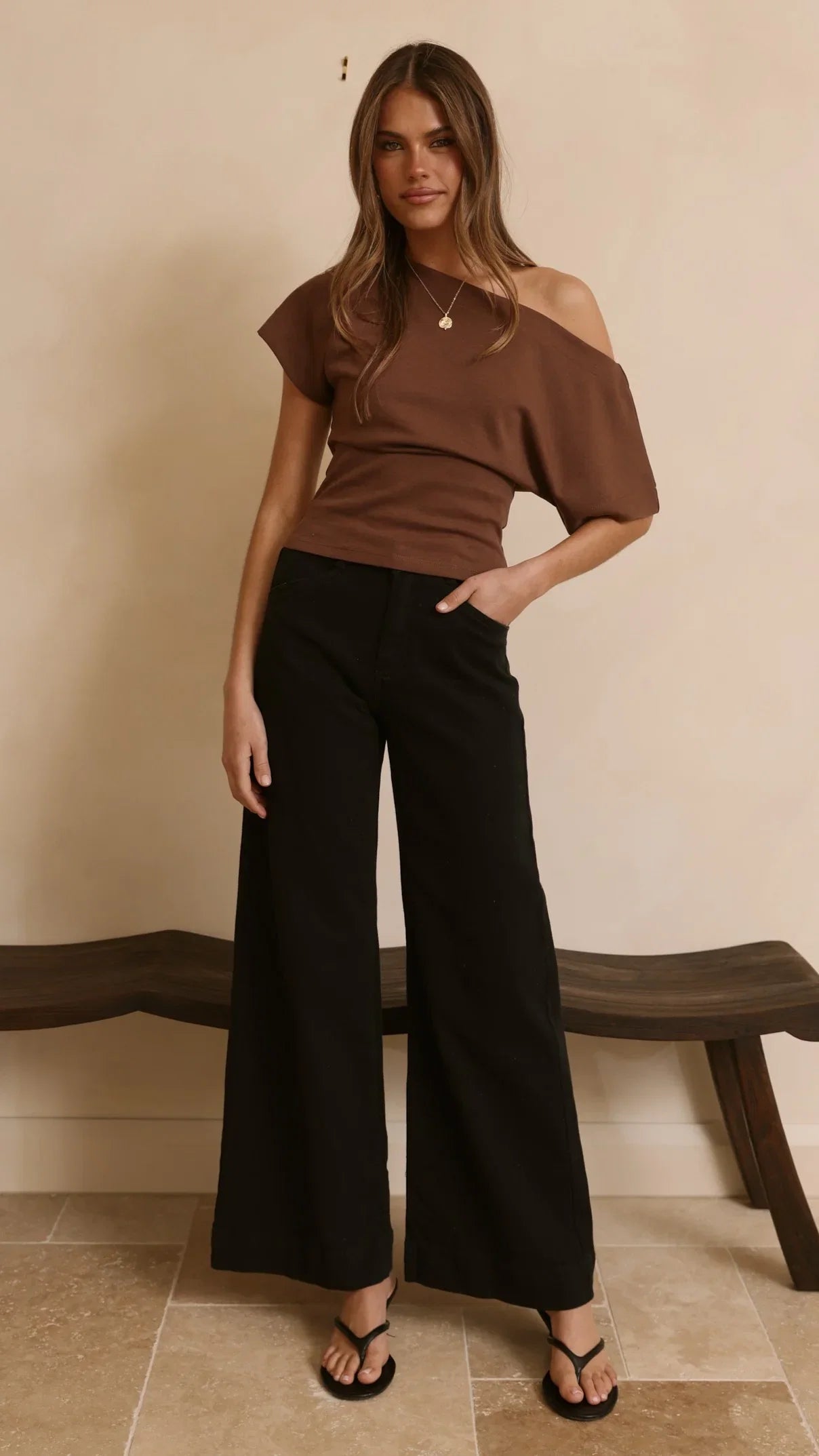 Zandra Wide Leg Jeans Black