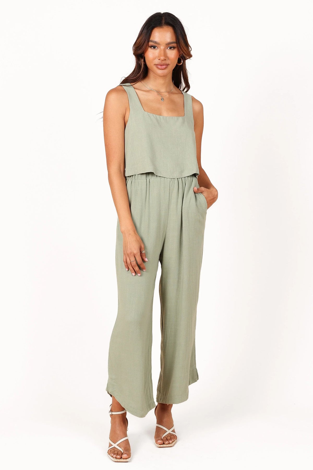 Eleanor High Waisted Pants Green