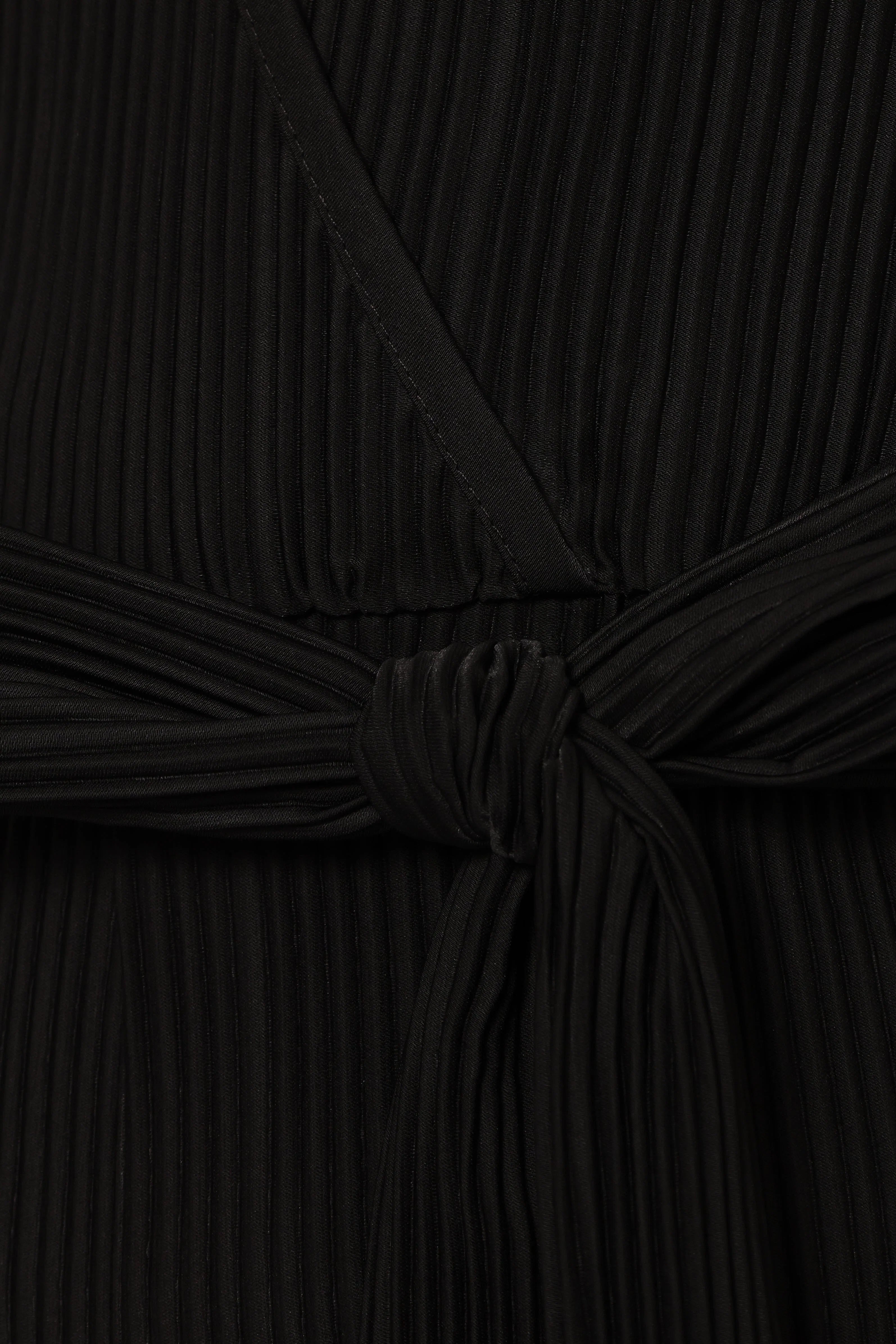 Solange Plisse Jumpsuit Black