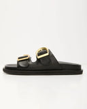 Tayo Raffia Flat Sandals