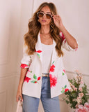 Elegant Rise Floral Print Blazer