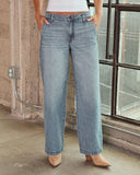 Melvine Rigid High Rise Wide Leg Jeans