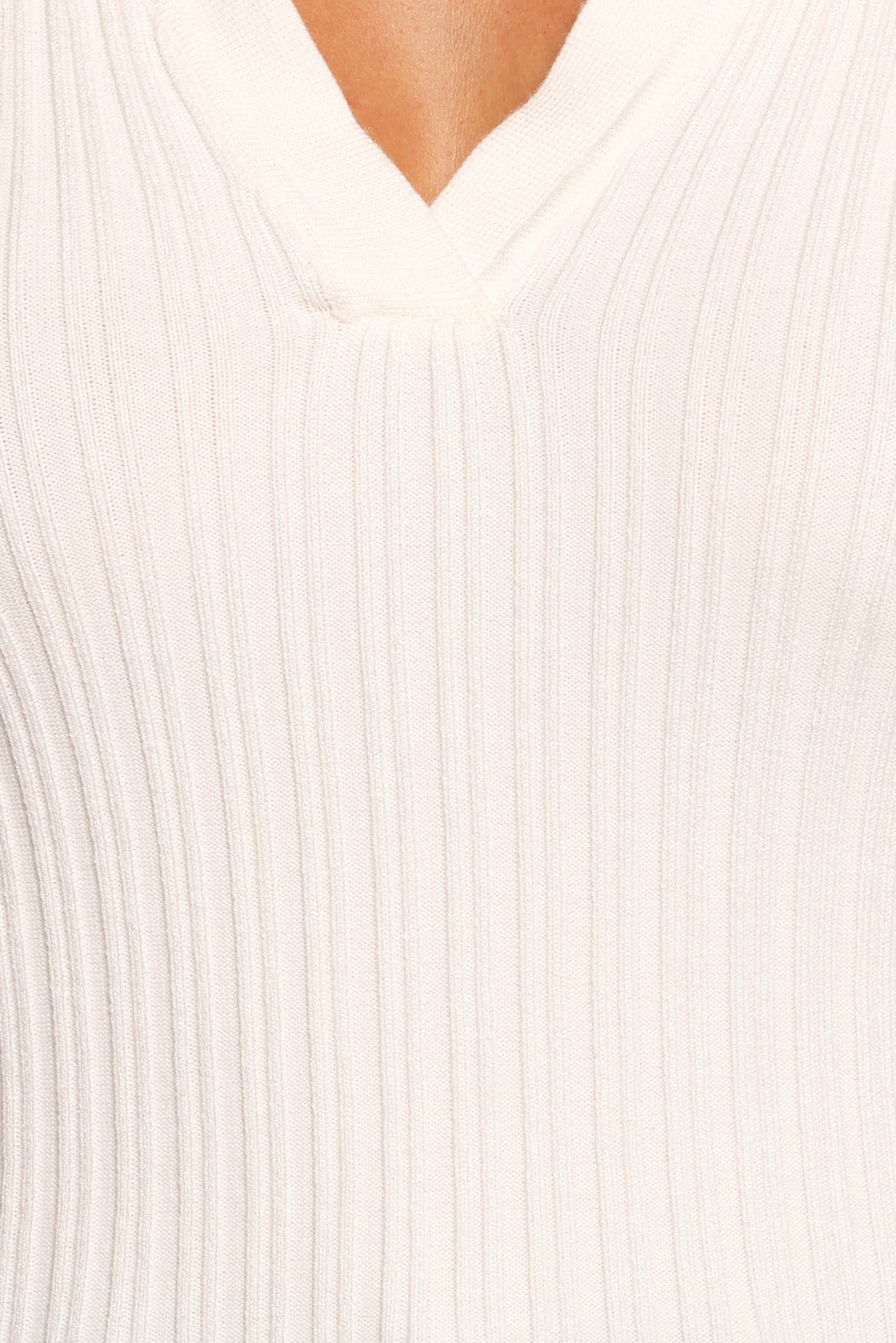 Emmerson Long Sleeve Knit Top White
