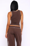 Dont Need Anyone Tank Top Chocolate