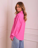 Liandra Twill Button Down Top