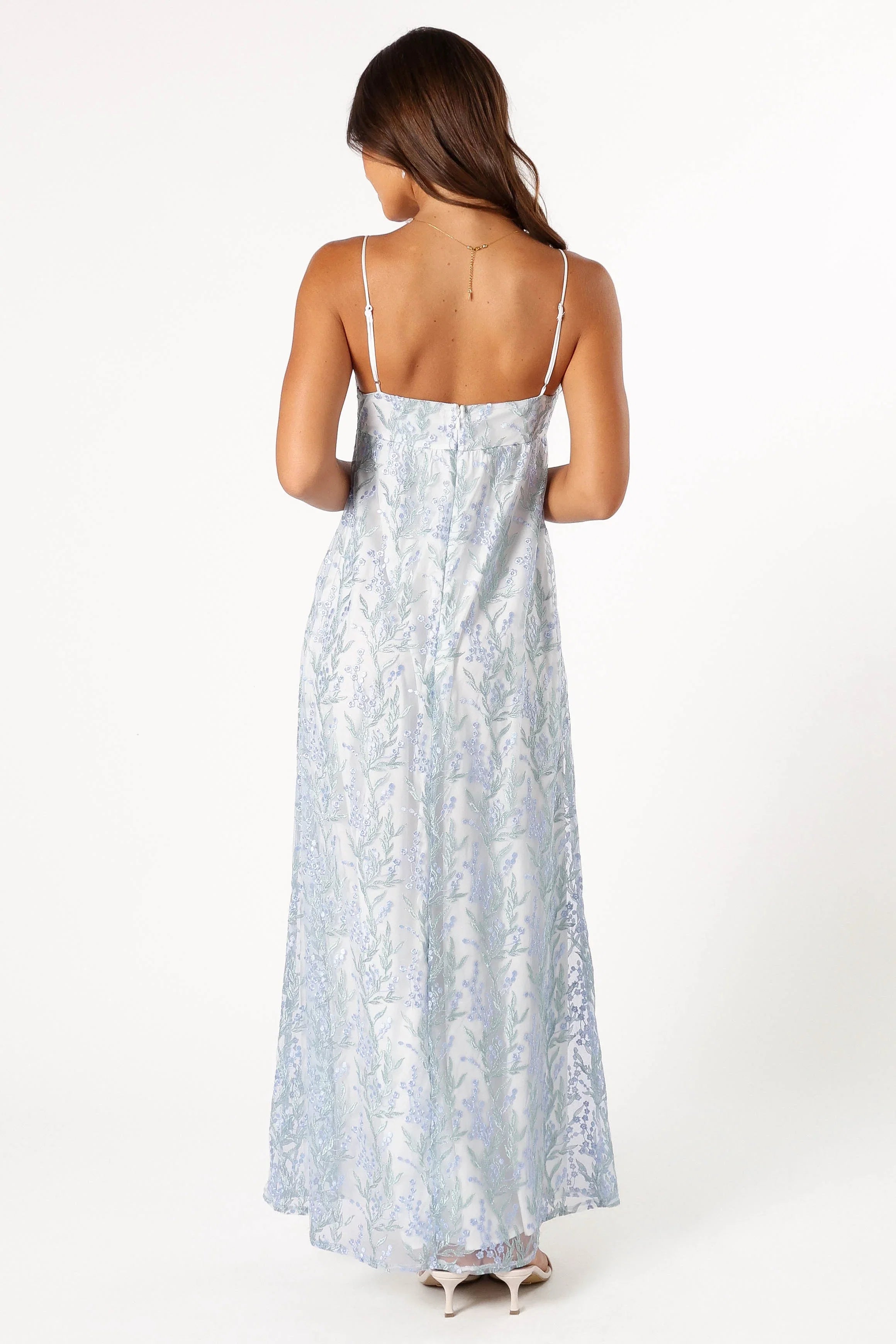 Nolan Maxi Dress Blue Floral