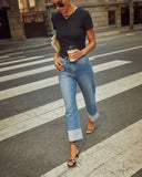 Ashland Stretch High Rise Straight Leg Jeans