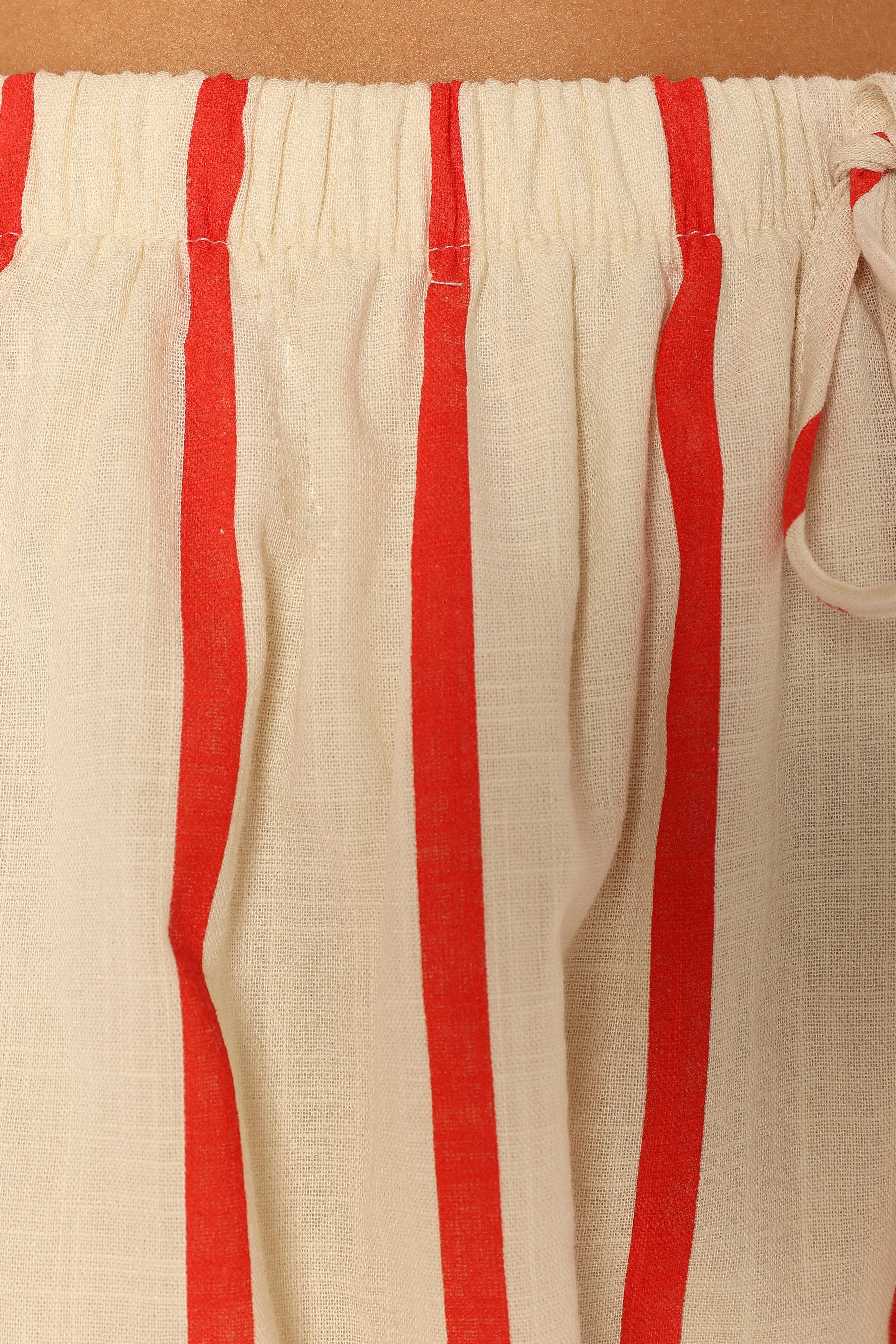 Myles Short Set Red Stripe