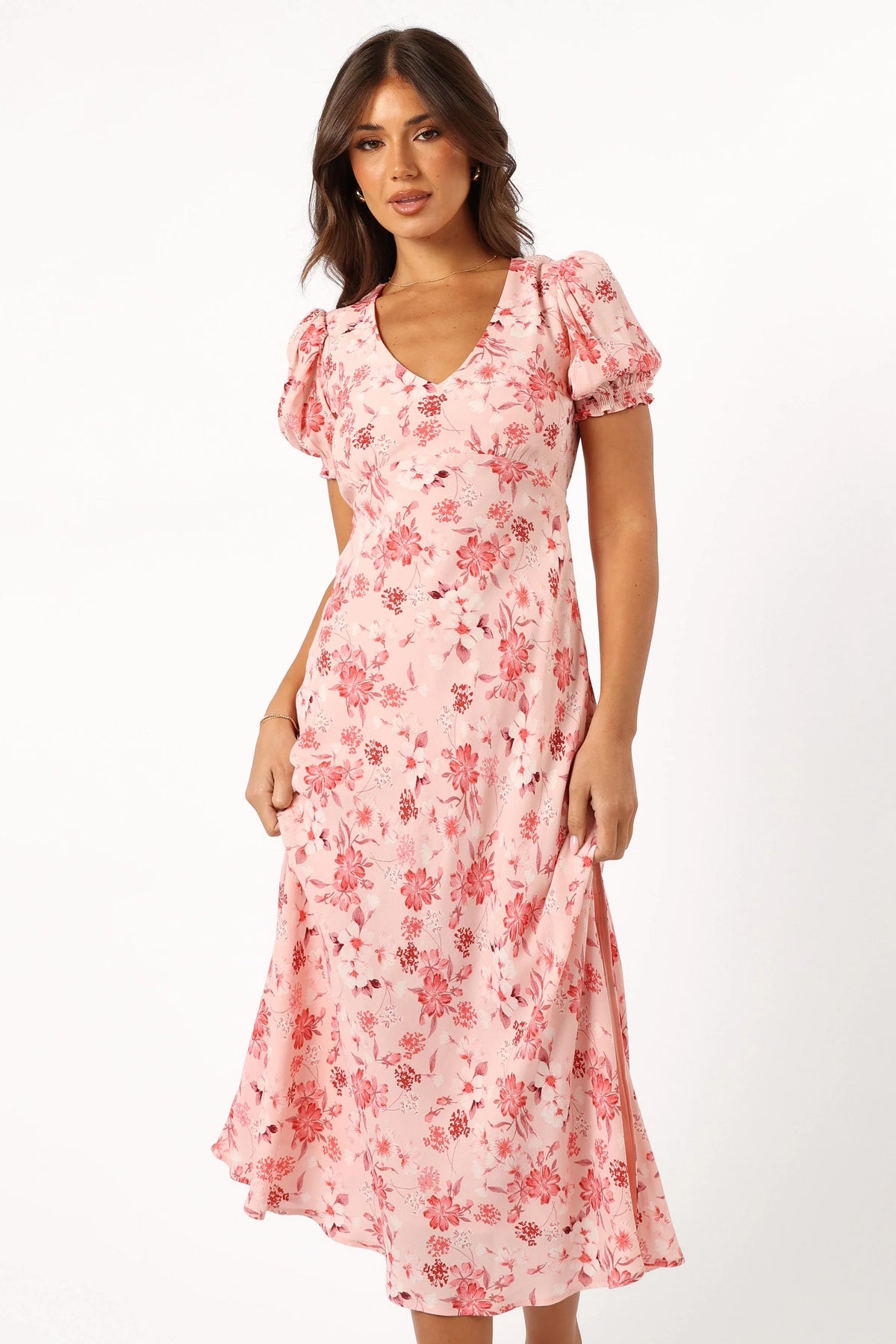 Sandra Midi Dress Blushed Garden