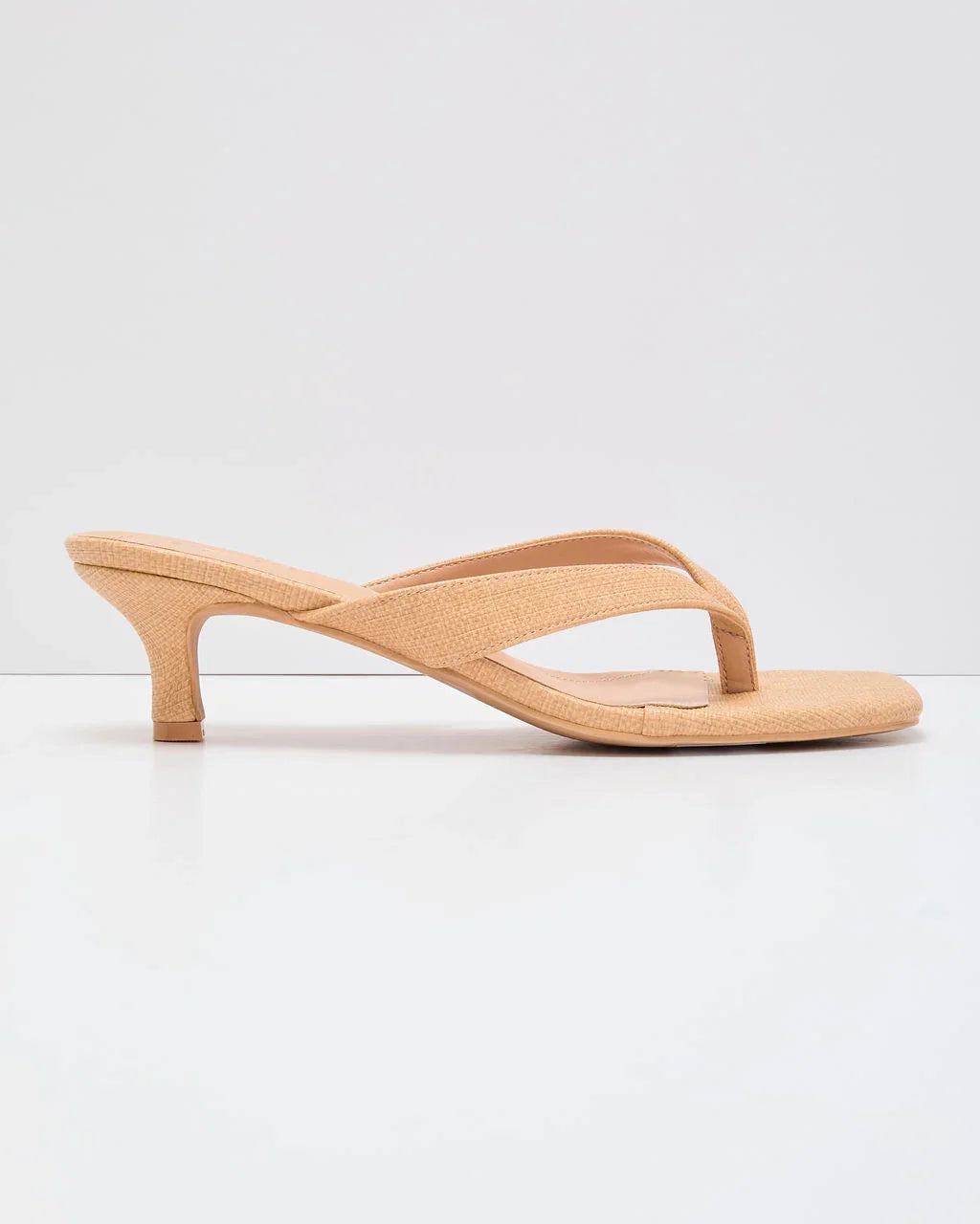 Sunwashed Raffia Kitten Heels