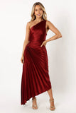 Kleo One Shoulder Maxi Dress Merlot