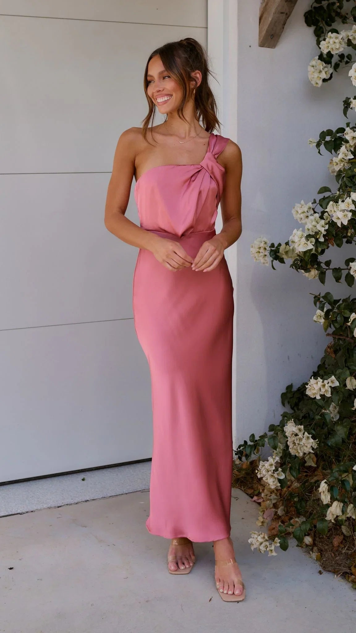 Greta Maxi Dress Baked Rose