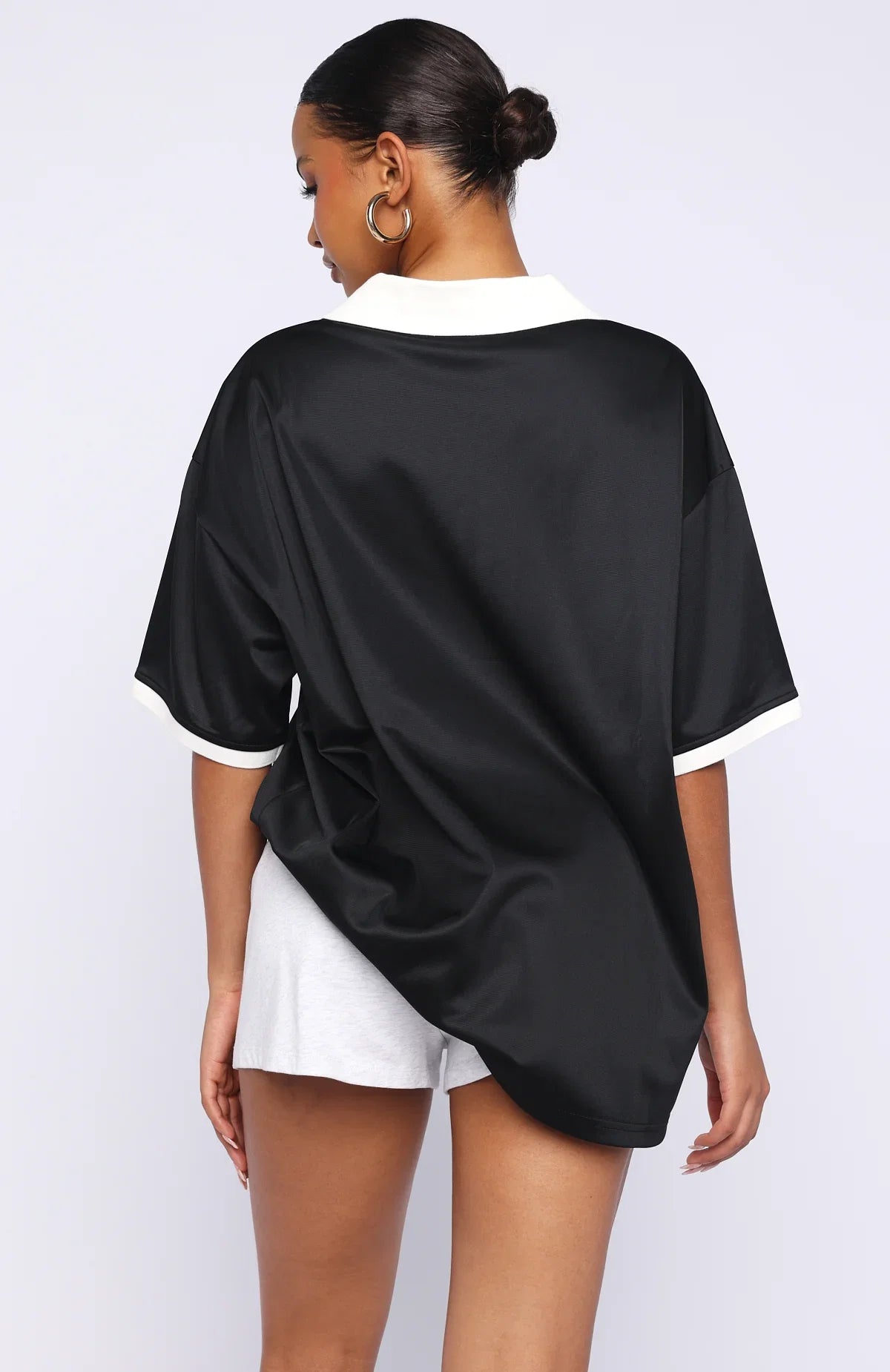 Stolen Glances Oversized Jersey Black