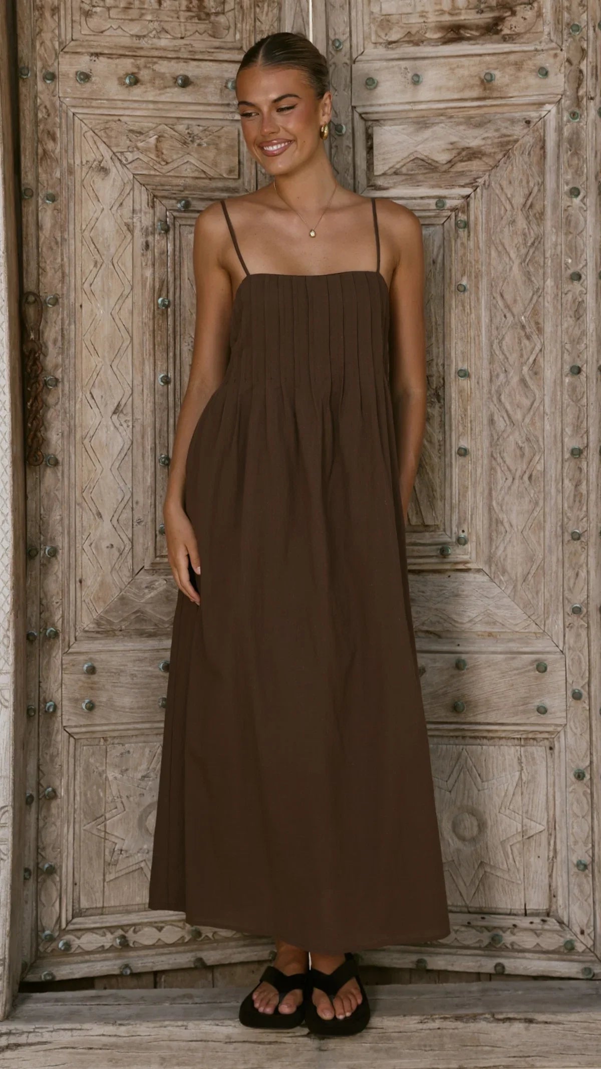 Stayla Maxi Dress Chocolate