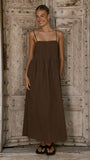 Stayla Maxi Dress Chocolate
