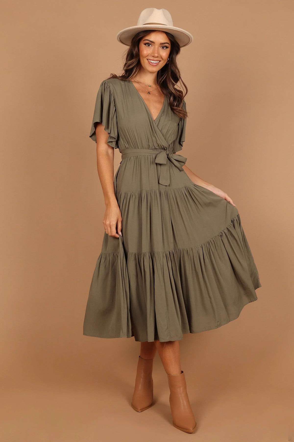 Barker Dress Olive