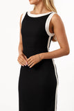 Esme Maxi Dress Black White
