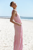 Ayla Linen Jumpsuit Pale Pink